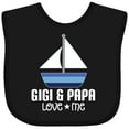 thumbnail image 3 of Inktastic Gigi and Papa Love Me Boys Grandson Boys Baby Bib, 3 of 4