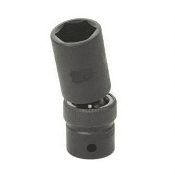 Grey Pneumatic 1/2" Drive x 17mm Deep Universal Socket 6 Point - Black