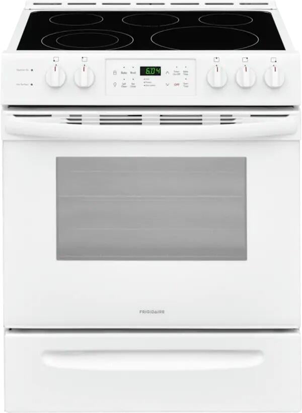 "Frigidaire FFEH3054UW 30"""" SlideIn Electric Range with 5 Elements 5
