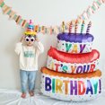 thumbnail image 4 of Kuymtek Velas Colores Pastel Cumpleaños 3 Capas Globo Osito (Pastel Color), 4 of 9