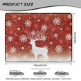 thumbnail image 7 of Bulopur Glitter Reindeer Car Trunk Mat 29" x 39", Gradient Red Snowflake Silhouette Cargo Liner, Waterproof Non-Slip Rear Cargo Mat for Xmas Decor, 7 of 7