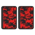 thumbnail image 2 of 2 Pcs Auto Seat Belt Cover Soft Car Seatbelt Cover Automotive Seat Belt Cushion Pad Cover Shoulder Pad Backpack Shoulder Pad Camouflage Military Camo Bright Red Print, 2 of 8