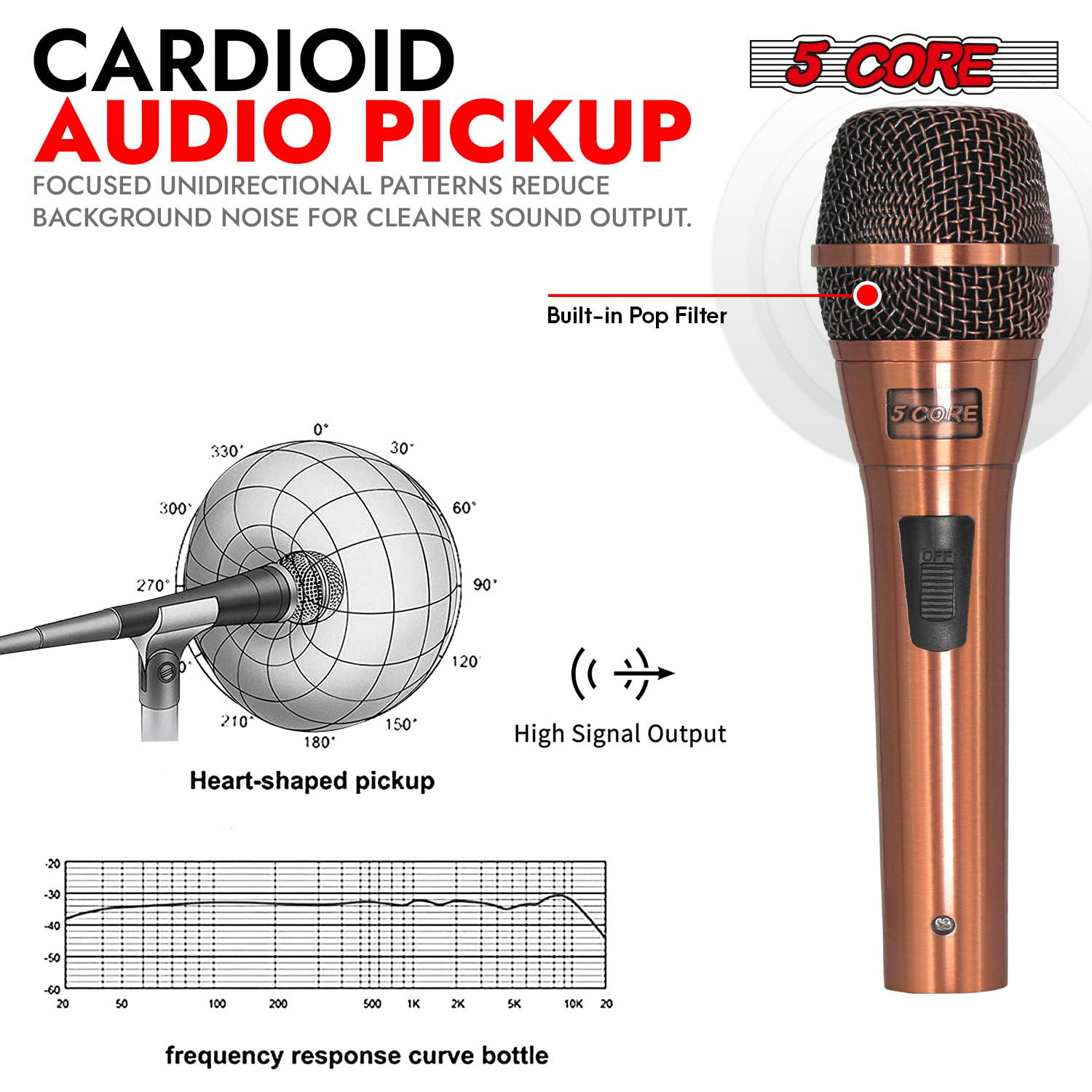 XLR Microphone Dynamic Mic Karaoke Singing Studio Microfono Handheld Mics