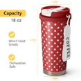 thumbnail image 5 of Christmas 18oz Double Drinking Coffee Mug – Vacuum Insulated Stainless Steel Travel Cup with Leakproof Lid, 316 Steel Thermos Tumbler for Hot & Cold Beverages, 5 of 7