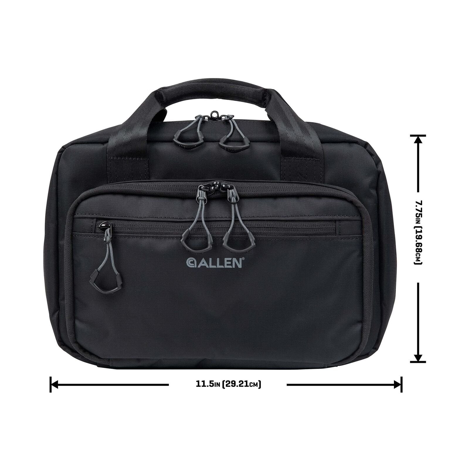 Allen Company Double Pistol Bag, 2-Sub Compact Handguns Under 6 In, Black