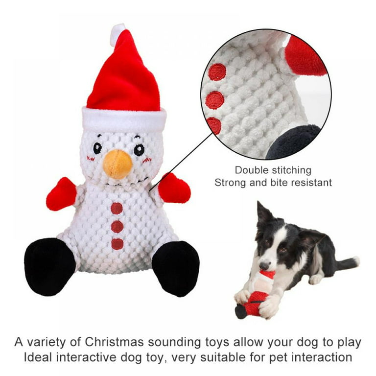 PUPTILY 9 Pack Dog Toys, Luxury Puppy Christmas Chew Toys for Teething,  Cotton Squeaky Plush Toys for Small Dogs, Durable Interactive Treat Dog  Ball