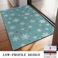 thumbnail image 3 of Blue Christmas Snowflake and Star Pattern Door Rugs,Washable Non Slip Door Mats Indoor,Decorative Door Mats,Entry Mat Indoor for Entrance,Bedroom,Kitchen,Bathroom,20"x32", 3 of 6