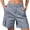 AA-11-Gray, variant on QATAINLAV Gray Bermuda Cargo Shorts for Women Knee Length Long Hiking Shorts with Pockets Solid Color Casual Short Work Pants M