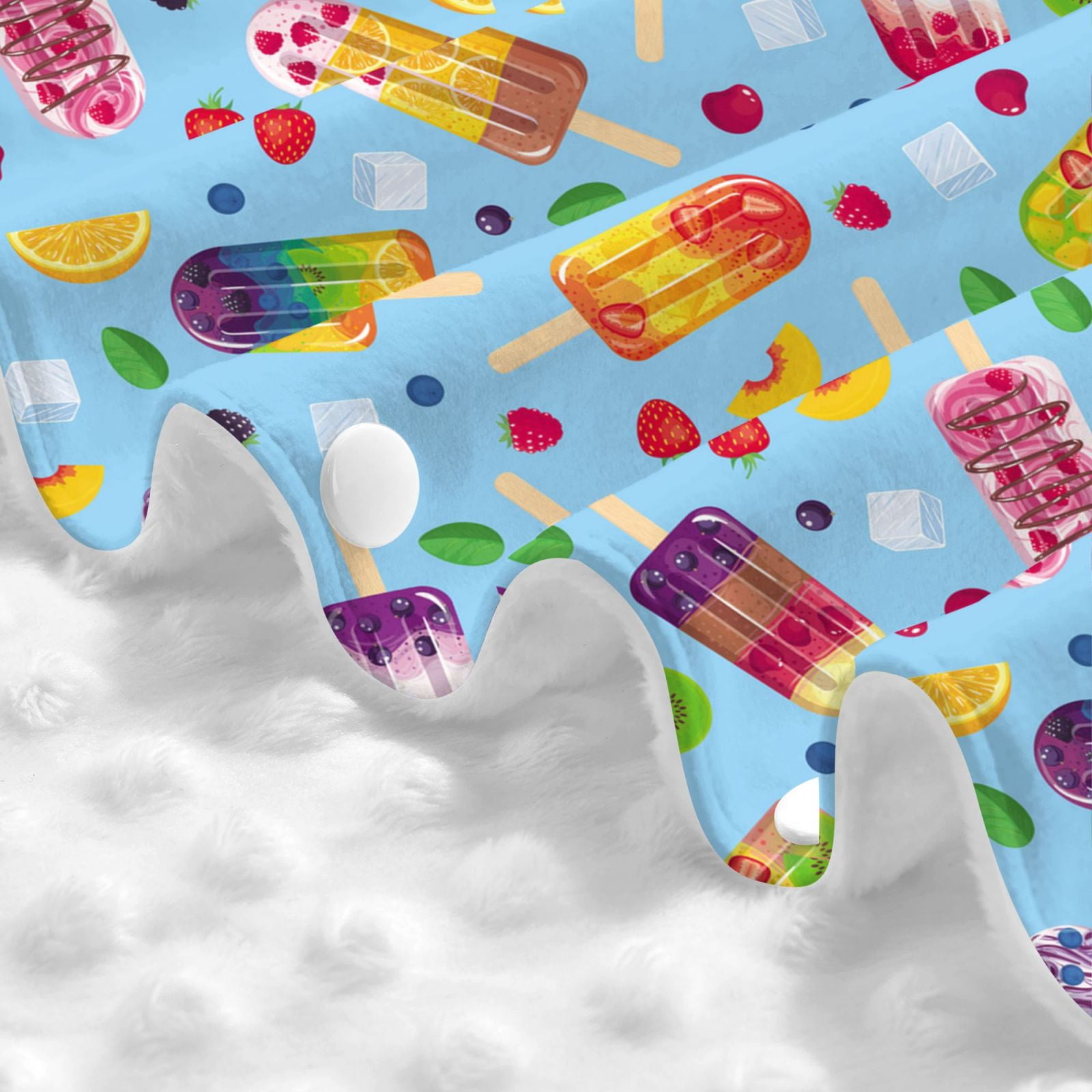 Car Seat Cover Baby - Cool Summer Ice Cream Print Breathable Infant Car Seat Cover for Baby Carseat, Lightweight Comfort Baby Essentials Must Haves Newborn Stuff for Girl Boy
