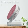 thumbnail image 3 of Mini Portable Handheld Pocket Fan Folding USB Rechargeable Desktop Fan 1800mAh High Capacity Speed Adjustable, 3 of 8