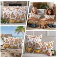 thumbnail image 5 of Thanksgiving Fall Outdoor Waterproof Pillow Covers, Country Gnomes Pumpkin Maple Leaves Decorative Square Throw Pillowcase Sofa Cushion Sham for Patio/Couch/Chair, 26"x26" 2 Pack, 5 of 8