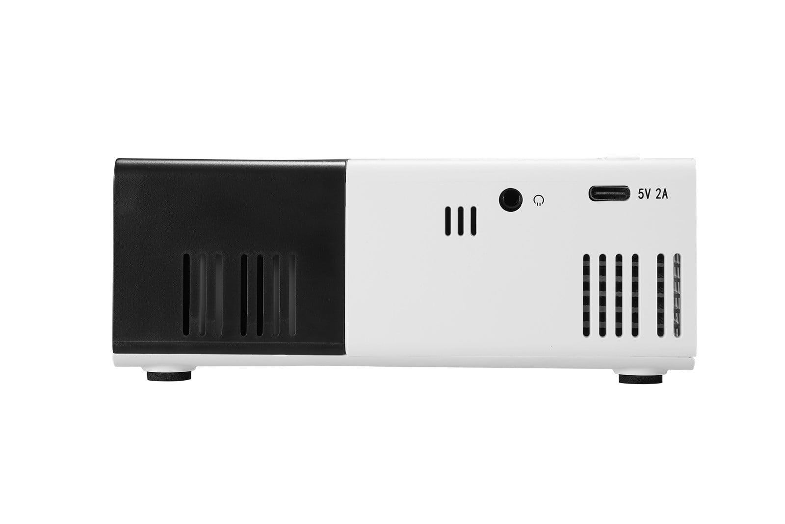 JGJJUGN Portable Mini Projector 720P with Built-In Speakers, 120ANSI Brightness for Outdoor/Indoor Movies, Automatic Focus Correction