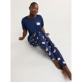 thumbnail image 3 of Joyspun Women's and Women’s Plus Sleep Tee and Joggers Pajama Set, 2-Piece, Sizes XS to 3X, 3 of 4
