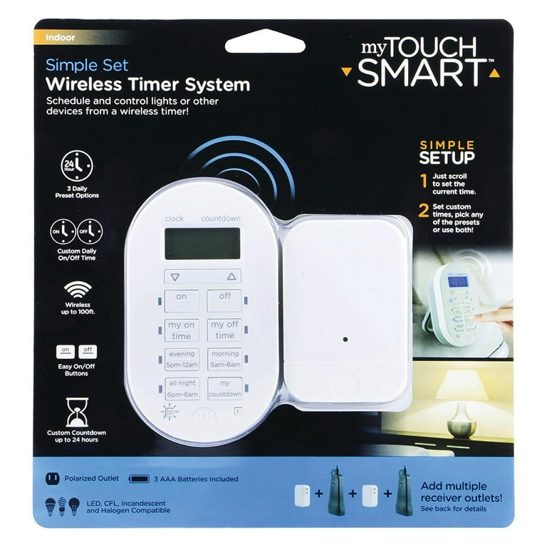 Mytouchsmart Wireless Grounded Outdoor Dual-Outlet Timer 35167