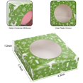 thumbnail image 2 of Cajas para galletas Bssay, color verde navideño, 60 unidades, 11 x 11 x 3 cm, 2 of 7