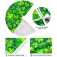 thumbnail image 2 of St. Patrick''s Day Tree Skirt Clover Christmas Tree Skirt for Holiday Party Decoration 48 Inch, 2 of 6