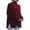 Wine, variant on qolati Women's Oversized Turtleneck Sweaters 2024 Fall Batwings Long Sleeve Ribbed Tunic Sweater Solid Color Side Slit Loose Pullover Sweater Tops