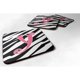 thumbnail image 1 of Treasures CJ1037-YFC Monogram-Zebra Stripe Posavasos de Espuma Rosa Juego de 4, 1 of 1