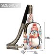 thumbnail image 2 of Penguin Scarf Hat Trees Crossbody Bags Backpack Chest Bag Shoulder Bag Waist Bag for Outdoor Travel Hiking Fitness Cycling, 2 of 7