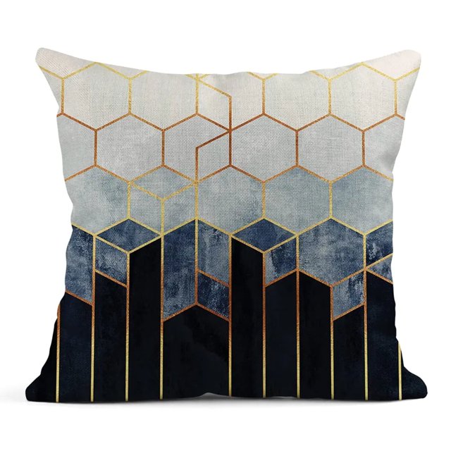 DEKAXID - Funda de cojín para sofá de sala de estar con diseño de mármol, funda de almohada de lino para decoración del hogar, fundas de cojín de 40 x 40, 45 x 45, 50 x 50, 60 x 60