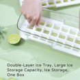 thumbnail image 4 of Molde de caja de bandeja cuadrada de hielo de doble capa con pala (amarillo) Afortunado Sencillez, 4 of 5
