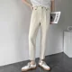 thumbnail image 3 of Pantalones de traje elásticos de negocios para hombre, rectos, holgados, de sastrería social, drapeados, de verano, negros, 9, recortados, fluidos, elásticos, 2024, 3 of 5