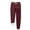 Burgundy, variant on Virmaxy Women's Warm Sherpa Lined Athletic Sweatpants Valentine's Day Fleece Joggers Pants Love Letter Rugby Printing Pants Winter Lounge Yoga Workout Running Pants with Pocket Black L
