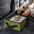 thumbnail image 4 of Portable Foldable Cat Litter Box, Lightweight Travel Outdoor Toilet, Car Camping Sand Pan for Kittens, Green, M, 4 of 5