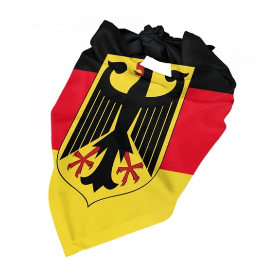 Deutschland Flag Dog Bandana Dog Scarf Adjustable Bib Handkerchief Accessories For Small Medium Large Dogs