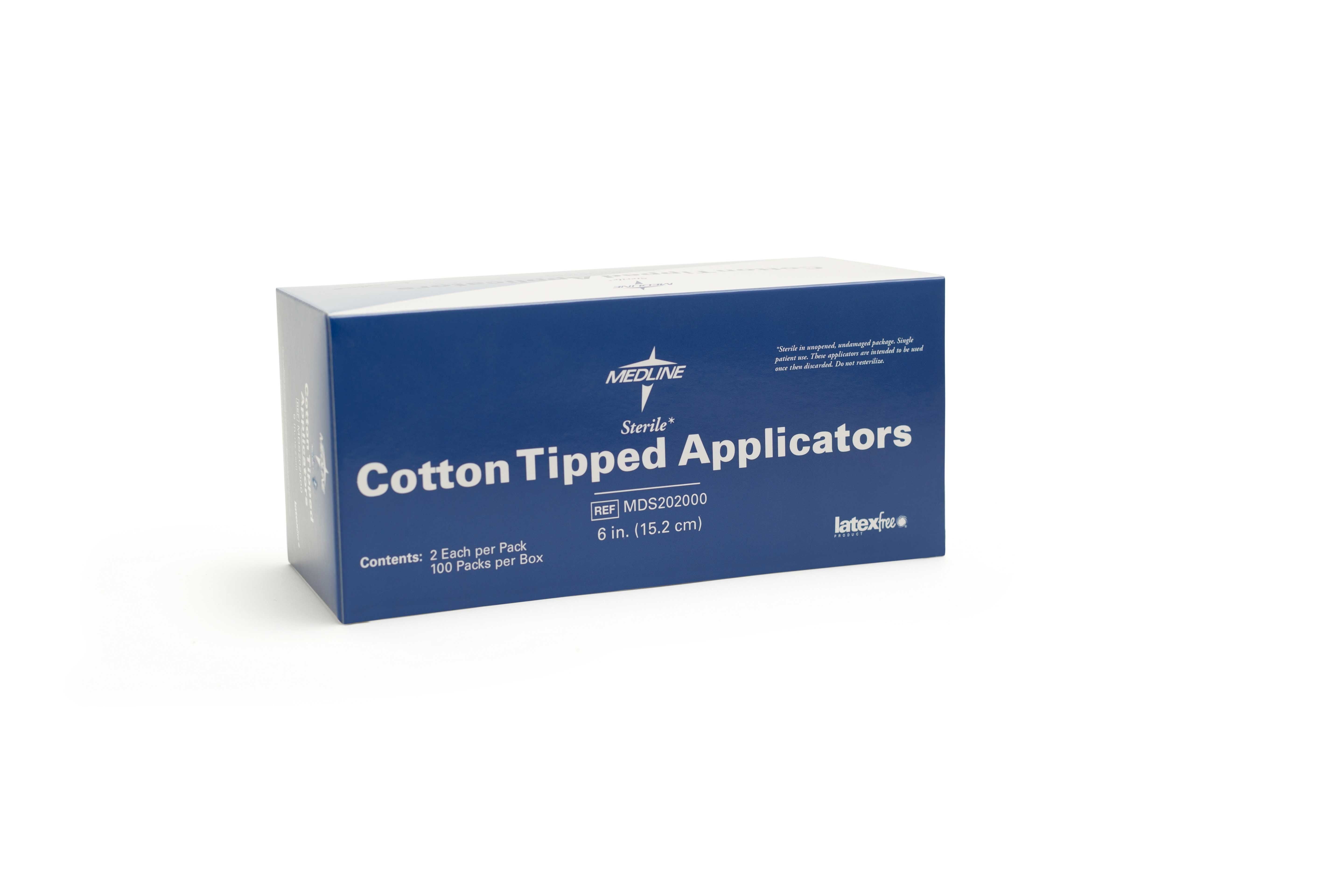 Cotton Tipped Applicators, 6 Inch Sterile Swab Applicator with