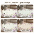 thumbnail image 7 of ODIKA 2'x3' Washable Throw Rug Bathtub Shower Vintage Butterfly Delicate Botanical Border Backing for Hallway, Study Room, Non-Slip Low Profile, Flatwoven, 7 of 7