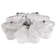 thumbnail image 2 of GUOOL Appetizer Platter Heart Snack Serving Plate Dishes for Dessert Cookies Cakes clear grey, 2 of 9