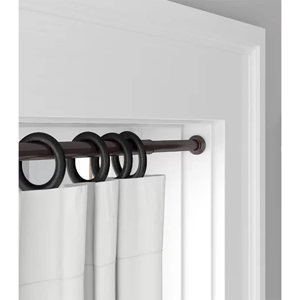 Urbanest No Drilling Heavy Duty Adjustable Spring Tension Curtain Window Rod, 42"-72" - Antique Gold