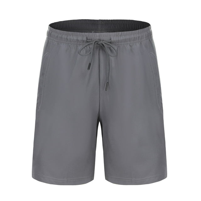 Plebaso Men's Workout Shorts Casual Drawstring Running Shorts Lightweight Gym Athletic Shorts with Pockets