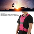 thumbnail image 3 of Gilet, Confortable Ajustable Facile à Porter Gilet Réfléchissant Léger pour Marcher Jaune Fluorescent, Orange Rouge, 3 of 8