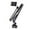 Silver, variant on COM1950s Adjustable Overhead Phone Stand - 95Cm Flexible Arm with Mechanical Lock, Stainless Steel for Bedside & Desk, 2.09 Lbs