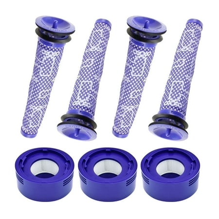 Neutop Replacement Filters Compatible with Dysons V7 V8 Animal Absolute Motorhead Cordless Stick Vacuum Cleaner part 965661-01 & 967478-01 with 4 Pre & 3 Post Filters.