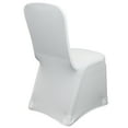 thumbnail image 2 of Your Chair Covers - Square Top Stretch Spandex Banquet Chair Cover White for Wedding, Party, Birthday, Patio, etc., 2 of 5
