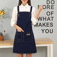 thumbnail image 6 of Travelwant Chef Apron, Canvas Cross Back Apron for Women Men, Waterdrop Resistant Apron with Adjustable Strap and Large Pockets, 6 of 7