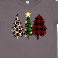 thumbnail image 4 of Inktastic Three Christmas Trees in Plaid and Leopard Print Boys or Girls Toddler T-Shirt, 4 of 5
