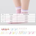 thumbnail image 3 of KPOPLK Kids Athletic Crew Socks Girls Cotton School Uniform Casual Basic Cute Socks 5 Pairs Size 1-3 Years,Purple, 3 of 3