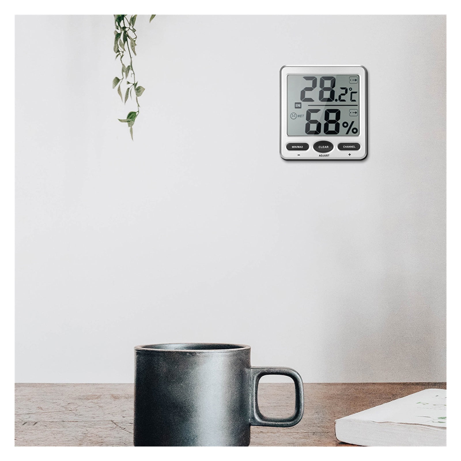 Wireless Temperature Humidity Meter LCD Display Thermometer Multi Function Hygrothermograph ,Fast Response