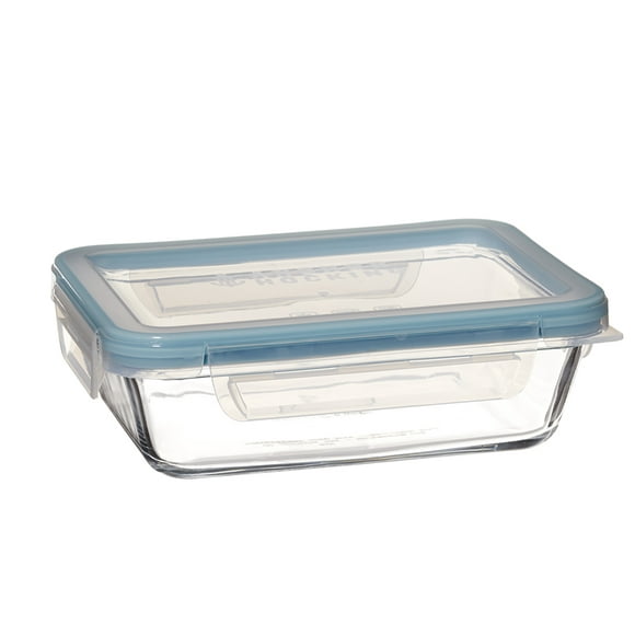 Anchor Hocking TrueLock Locking Lid Glass Food Storage Containers, 3.75 Cup Rectangular