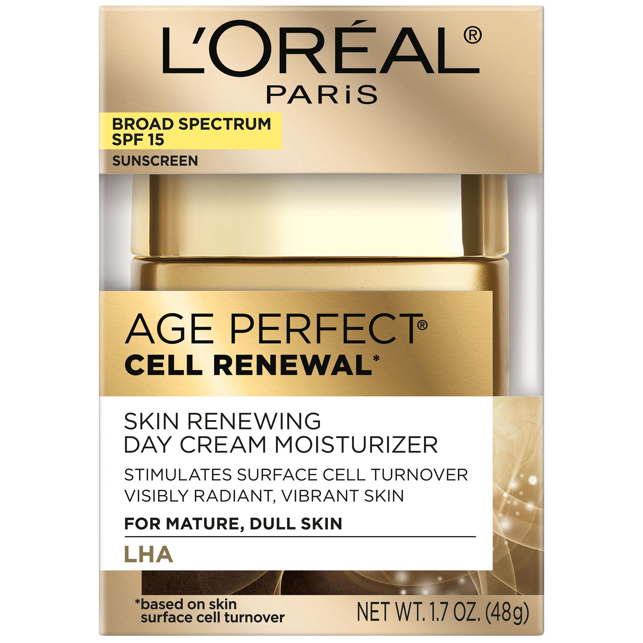 L'Oreal Paris Age Perfect Cell Renewal Day Cream Broad Spectrum SPF 15 Sunscreen, 1.7 oz - image 4 of 11