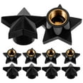 thumbnail image 4 of 10 tapas de válvula de neumático con forma de estrella, accesorio para válvula de neumático automotriz, 4 of 8