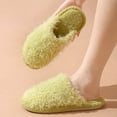 thumbnail image 4 of Oyedens Women's Men's Slippers Fuzzy House Shoes Warm Memory Foam Bedroom Slippers Indoor for Guest, 4 of 6