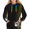 thumbnail image 2 of Lsque The Binding of Isaac Pattern Casual Women's Hoodie,Hooded Sweatshirt with Kangaroo Pocket,Pullover Hoodie with Eye-catching Drawstrings-Large, 2 of 8