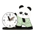 thumbnail image 1 of Bonito reloj de mesa con forma de panda, práctico reloj de escritorio moderno y decorativo, silencioso para apartamentos, dormitorios, comedores, , Estilo B, 1 of 8