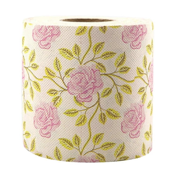 1 Roll of Toilet Paper Printed Roll Paper Decorative Fun Printing Napkin Bathroom Tissue