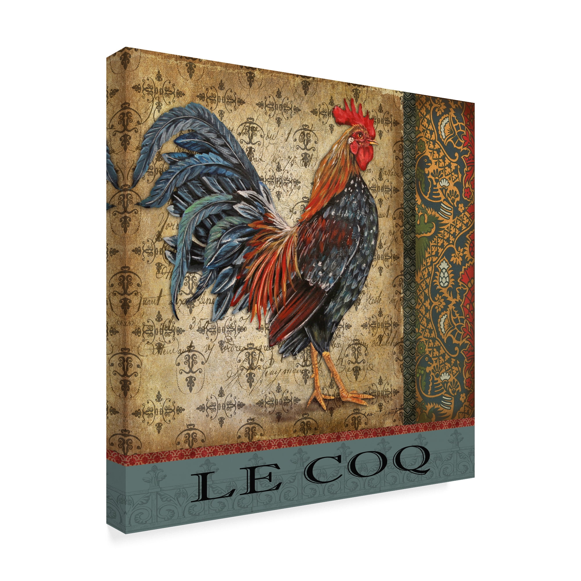 Trademark Fine Art 'Vintage Le Coq 4' Canvas Art by Jean Plout